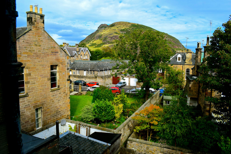Views of Arthur Seat from Gifford House B&B Edinburgh
